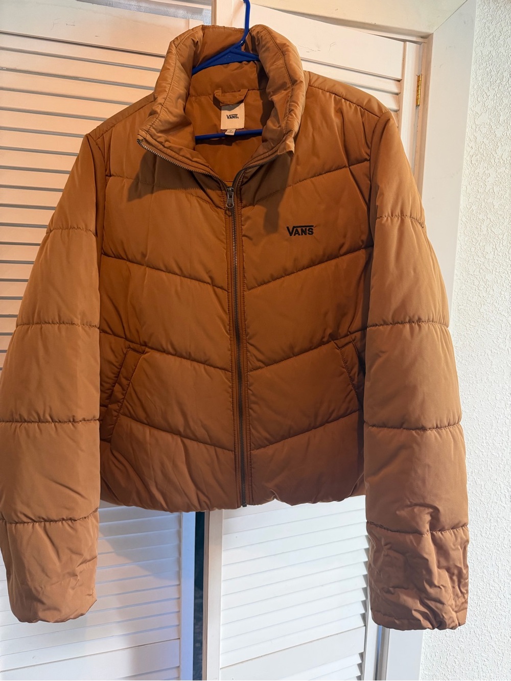 Vans Brown Quilted Puffer Jacket